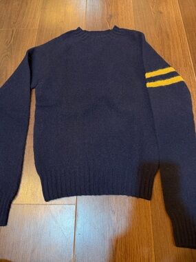 Shaggy Dog J.Press Navy Sweater 100% Wool Made in Scotland